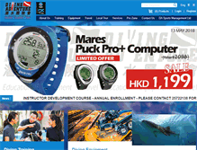Tablet Screenshot of divinghk.com